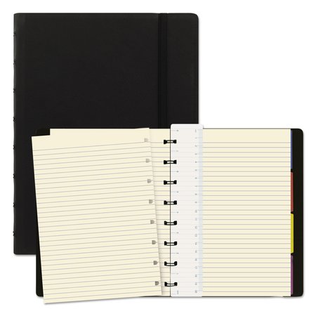 FILOFAX Black Notebook, A5 Size Filofax B115007U